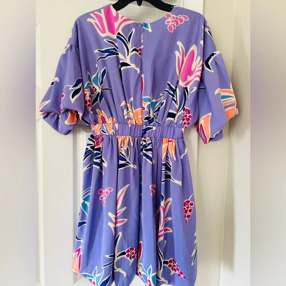 She + Sky Lavender Floral Dress (Women’s M) Looks Brand New! - Picture 2 of 6